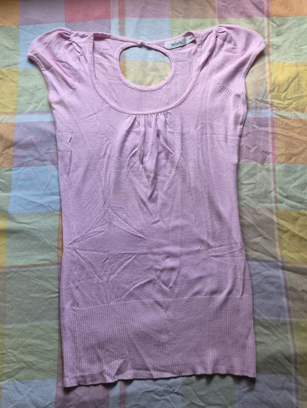 Ricki's Light Pink Scoop-Back Cap Sleeve Tank